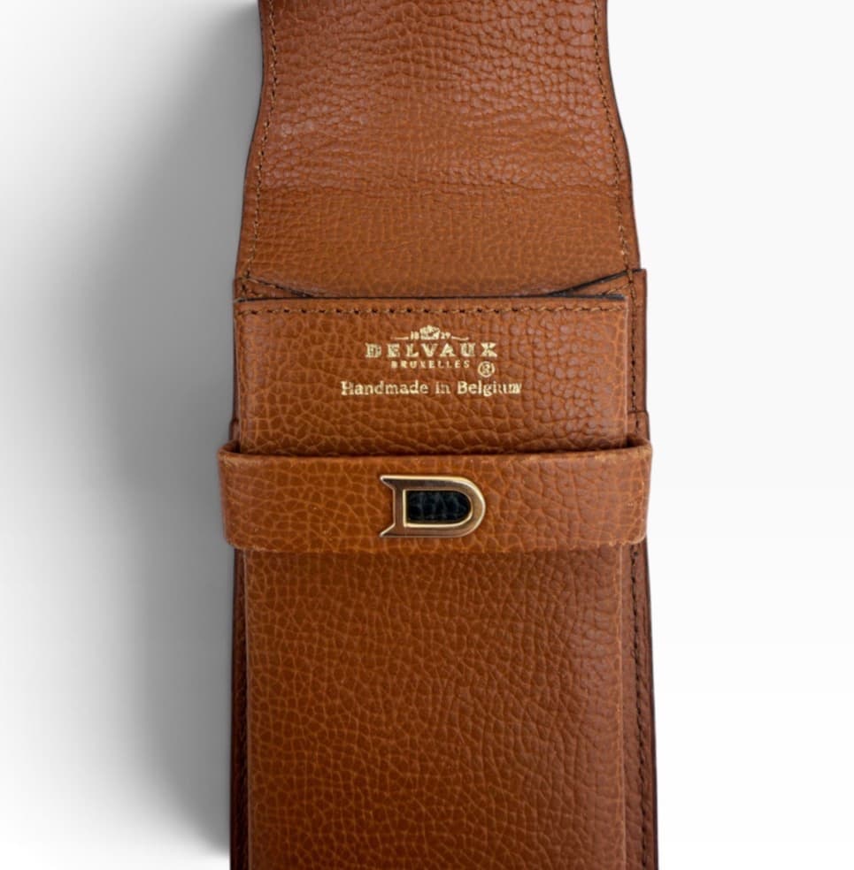 Delvaux Delvaux lederen koker Cognac